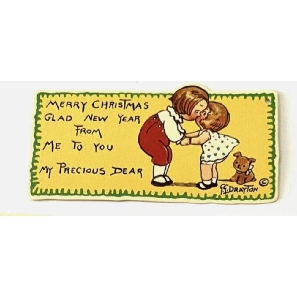 NWT 1985 Dolly‎ Dingle Merry Christmas Gift Tags 12 (6 Diff) Merrimack Pub. Co.
